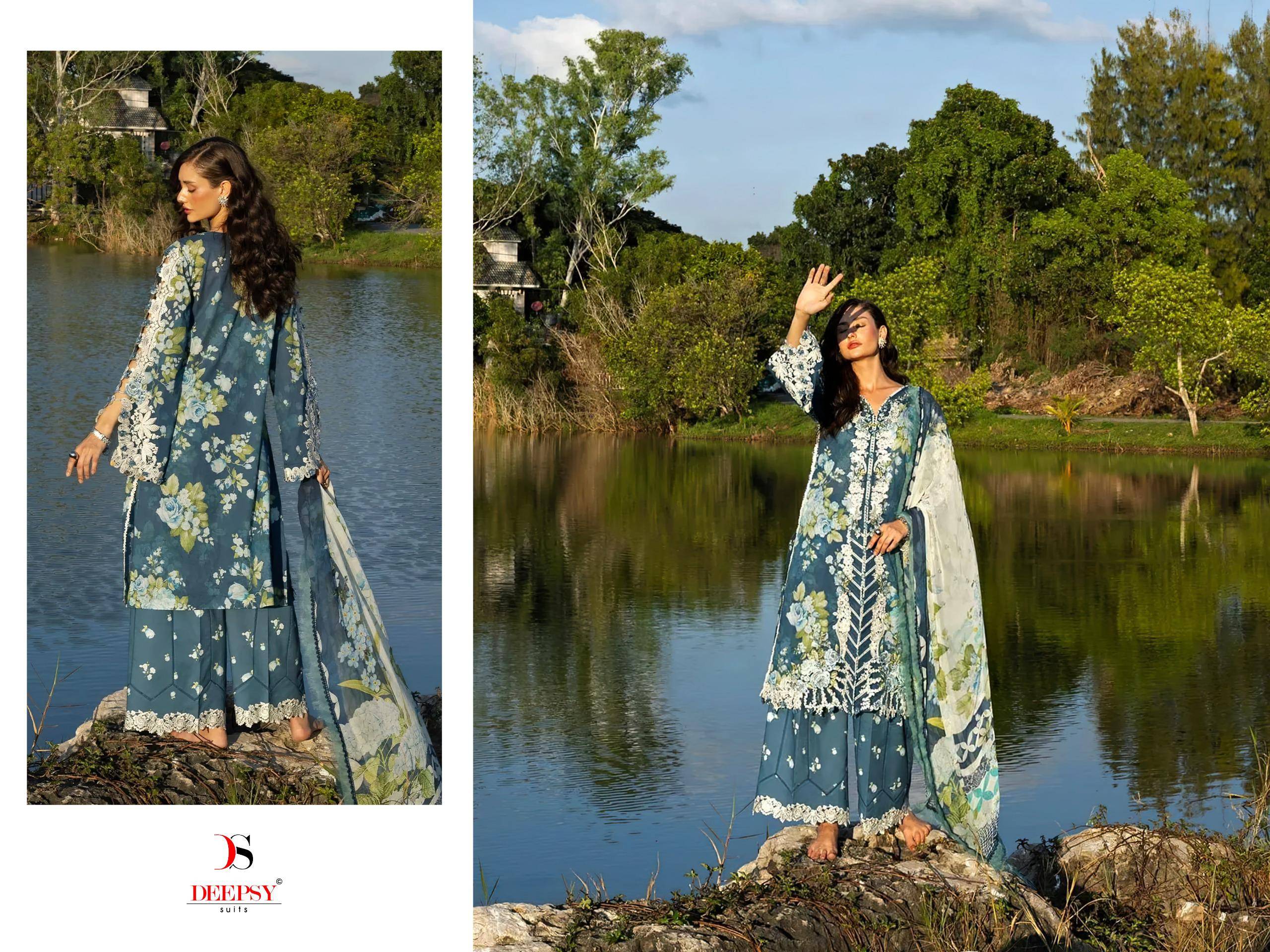 ELAF Signature-2 DEEPSY SUITS 2021 To 2026 Series Designer Pakistani Suits Pure Cotton Dresses At Wholesale Price